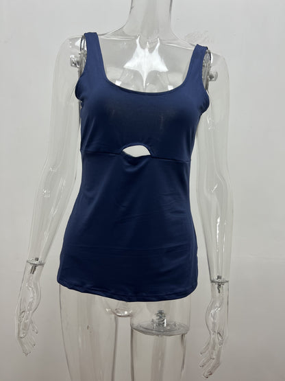 Sexy Sleeveless Women Sheath Crop Tops