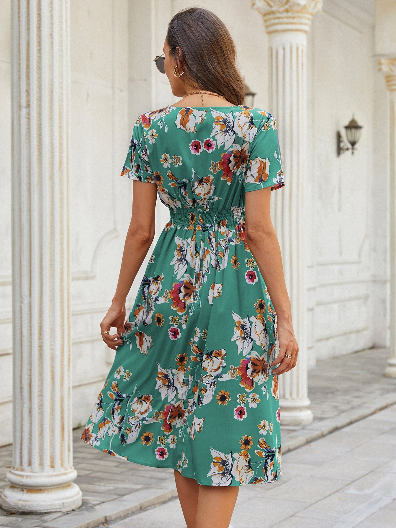 Summer Daily Short Sleeves Sun Dresses