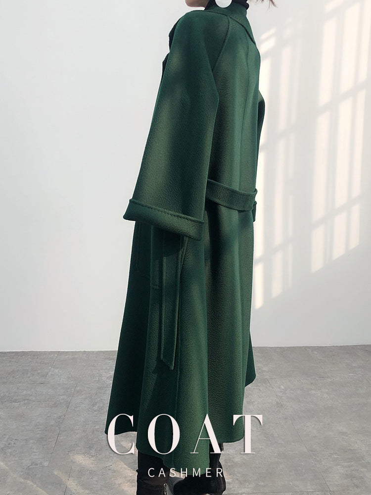 Luxury Woolen Winter Long Overcoat for Women