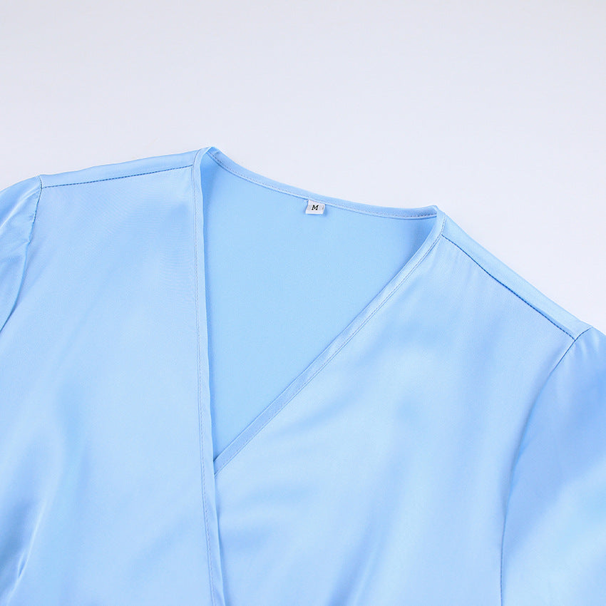 Elegant High Waist Long Sleeves Dresses