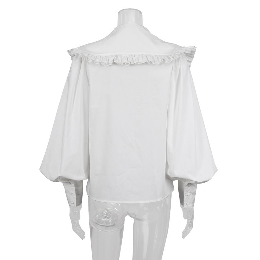 White Princess Women Long Sleeves Shirts