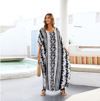 Women Summer Casual Plus Sizes Long Bikinis Cover Ups