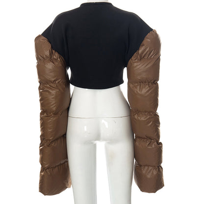 Designed Winter Cotton Short Overcoats Jacket for Women