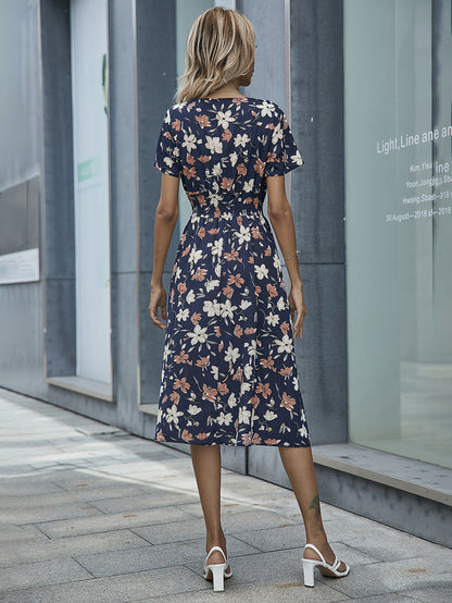 Summer Daily Short Sleeves Sun Dresses