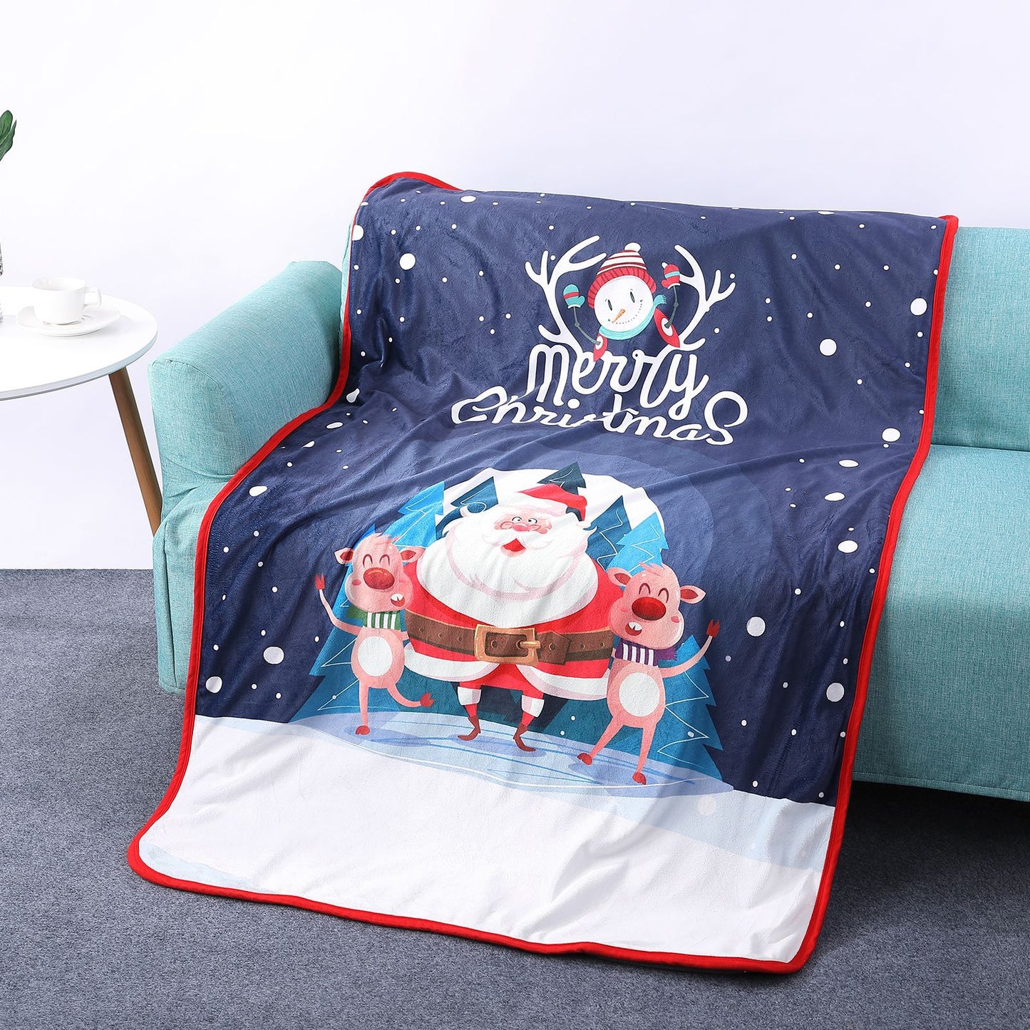 Warm Fleece Breaknoon Blankets for Christmas