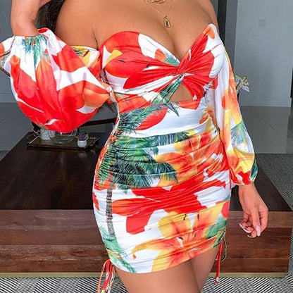 Sexy One Shoulder Mini Short Dresses-STYLEGOING