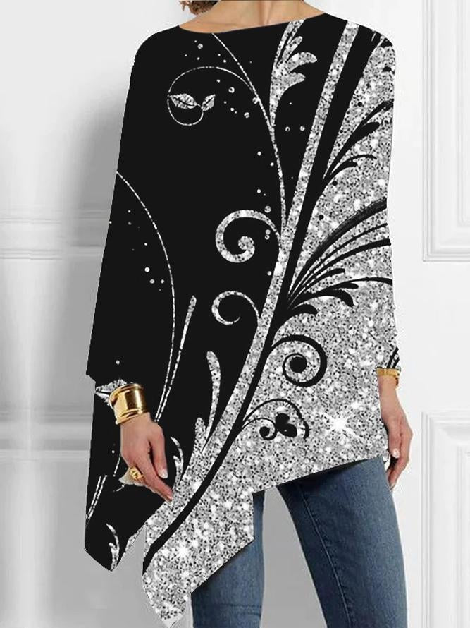Elegant High Neck Women Long Sleeves T Shirts