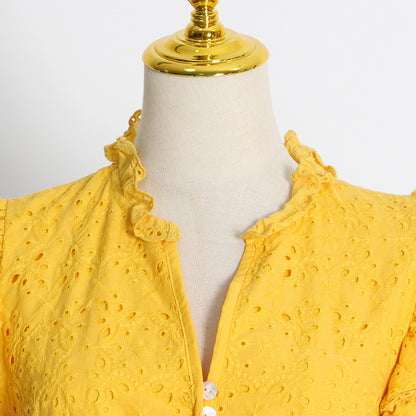 Vintage Embroidery Long Lace Dresses