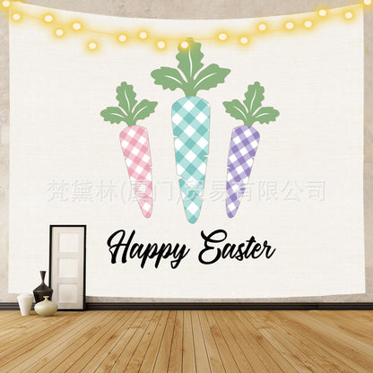Happy Easter Day Room Wall Tapestry for Decoration