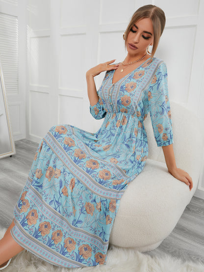 Fairy Summer Boho High Waist Holiday Dresses