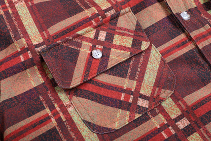 Plaid Winter Hoodies Jacket Outerwear for Men