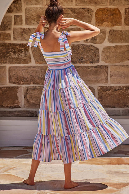 Women Summer Holiday Bangdage Long Dresses-STYLEGOING