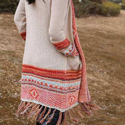 Vintage Tassel Kitting Fashion Cardigans for Women-STYLEGOING