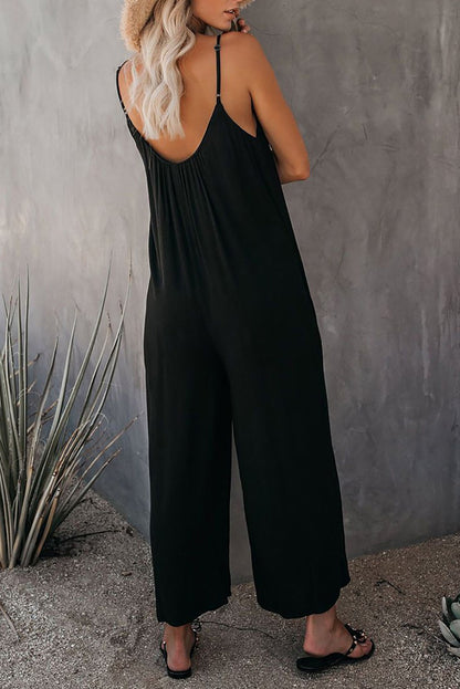 Leisure Summer Leopard Pocket Jumpsuits-STYLEGOING