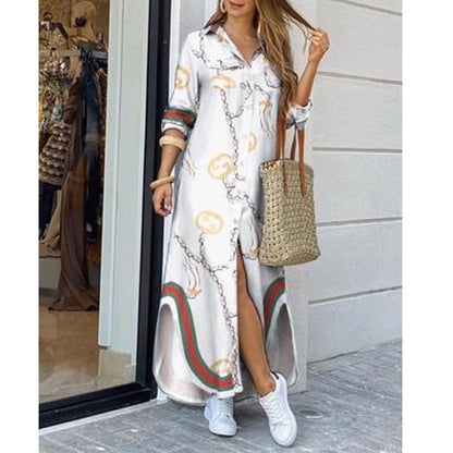 Leisure Fashion T Shirt Long Dresses-STYLEGOING
