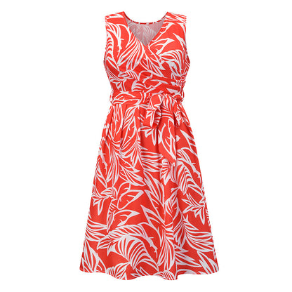 Women High Waist Summer Sundresses