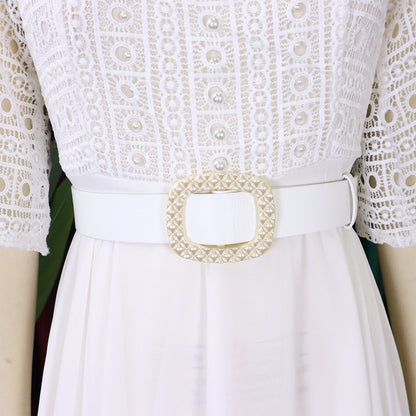 Elegant Chiffon Women Dresses with Belt