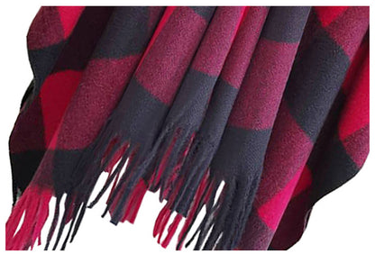Winter Tassels Shawls Cape for Women