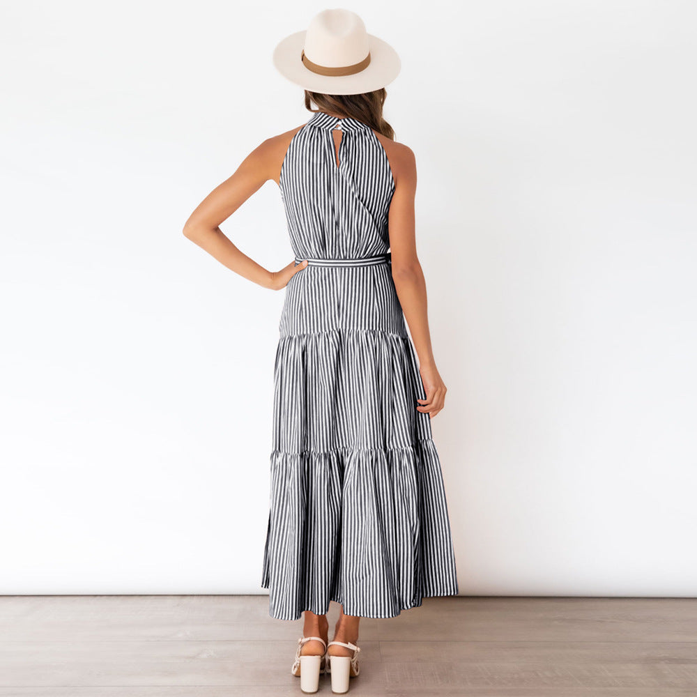 Summer Striped Summer Long Maxi Dresses