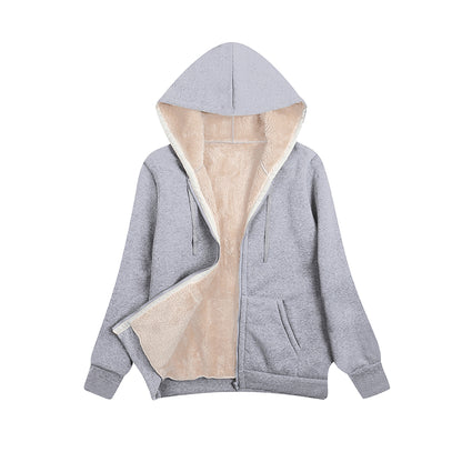 Plus Sizes Winter Women Hoodies Zipper Overcoat