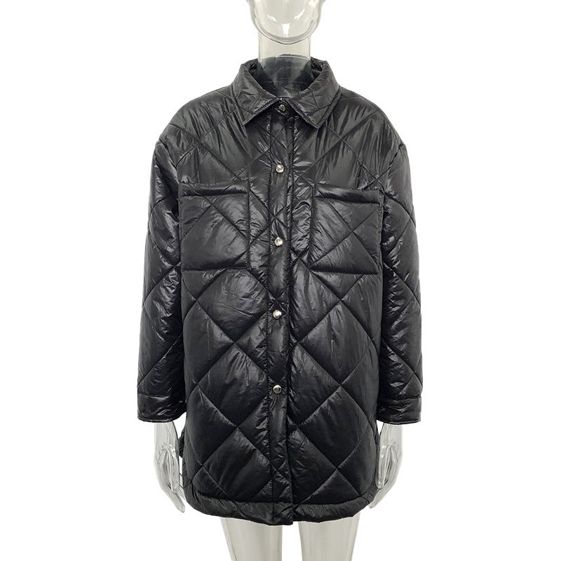 Winter Cotton Colorful Overcoats for Women