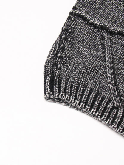 Designed Round Neck Two Pieces Knitted Sweaters