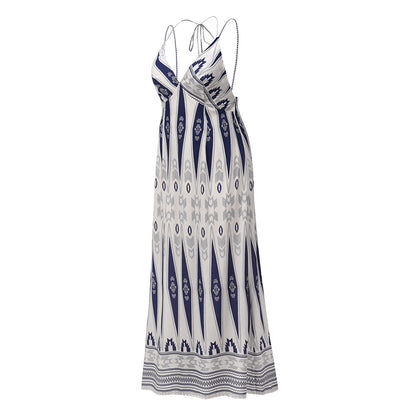 Summer Backless Sexy Long Beach Dresses
