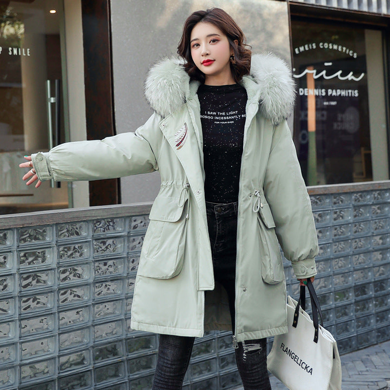 Warm Thick Velvet Plus Sizes Winter Outerwear for Women