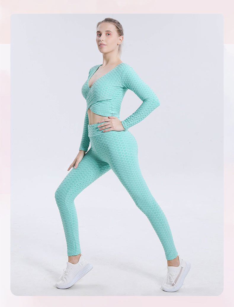 Sexy Bubble Design Women Gym Outfits