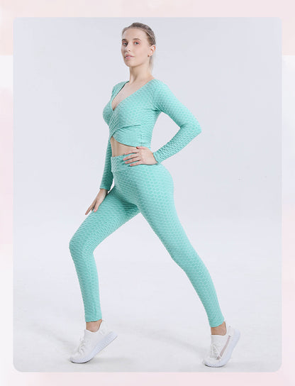 Sexy Bubble Design Women Gym Outfits
