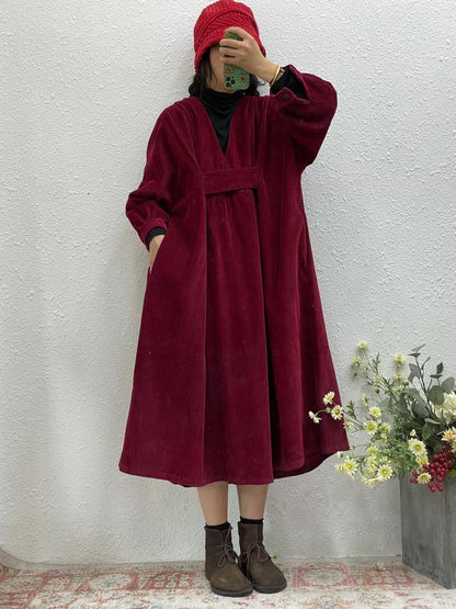 Vintage Plus Sizes High Waist Cozy Dresses