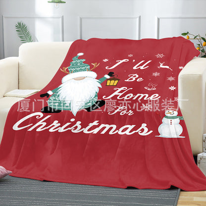 Merry Christmas Fleece Throw Blankets