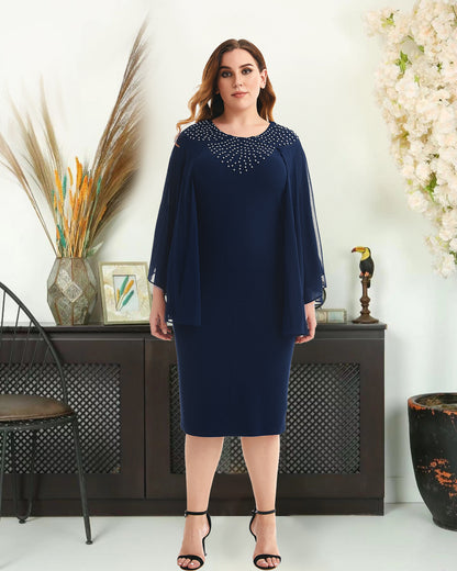 Summer Round Neck Plus Sizes Dresses