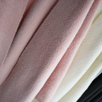 Classy Women Mink Wool Design Long Outerwear