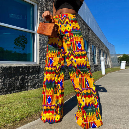 Casual High Waist Women Straight Pants