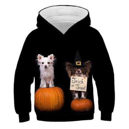 3D Print Halloween Cartoon Cat Hoodies-STYLEGOING