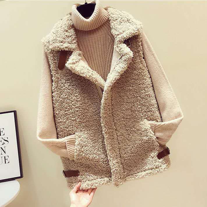 Women Faux Fur Warm Vest for Winter