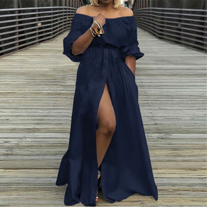 Sexy Off The Shoulder Long Maxi Dresses