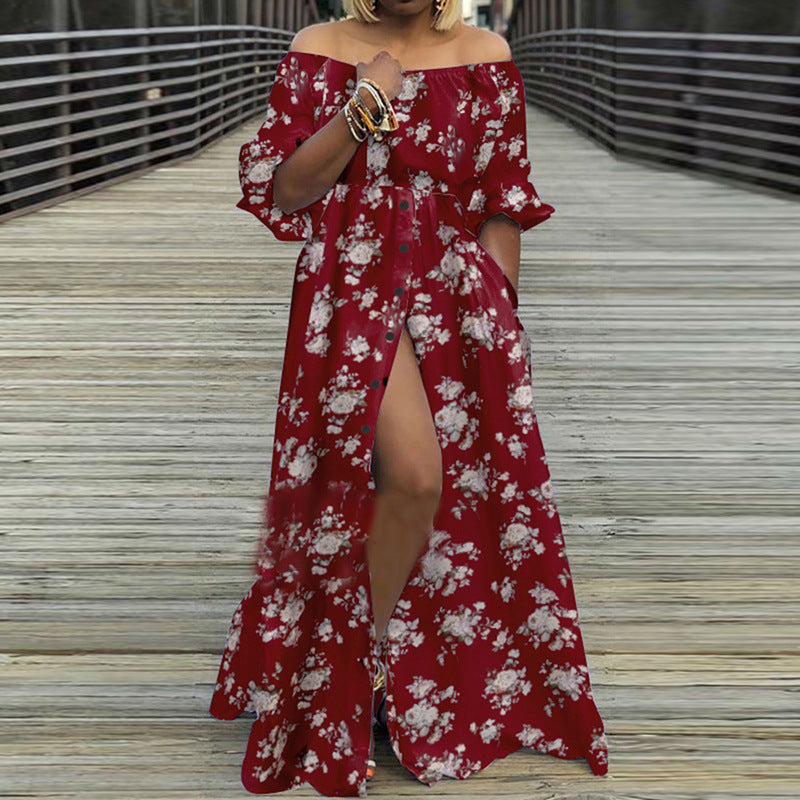 Sexy Off The Shoulder Long Maxi Dresses