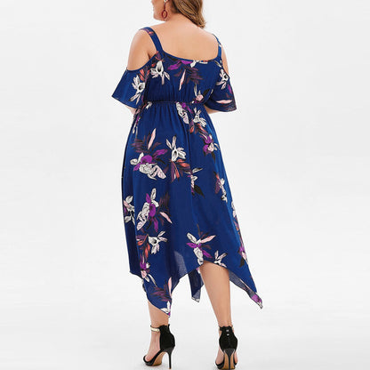 Summer Chiffon Women Plus Sizes Dresses