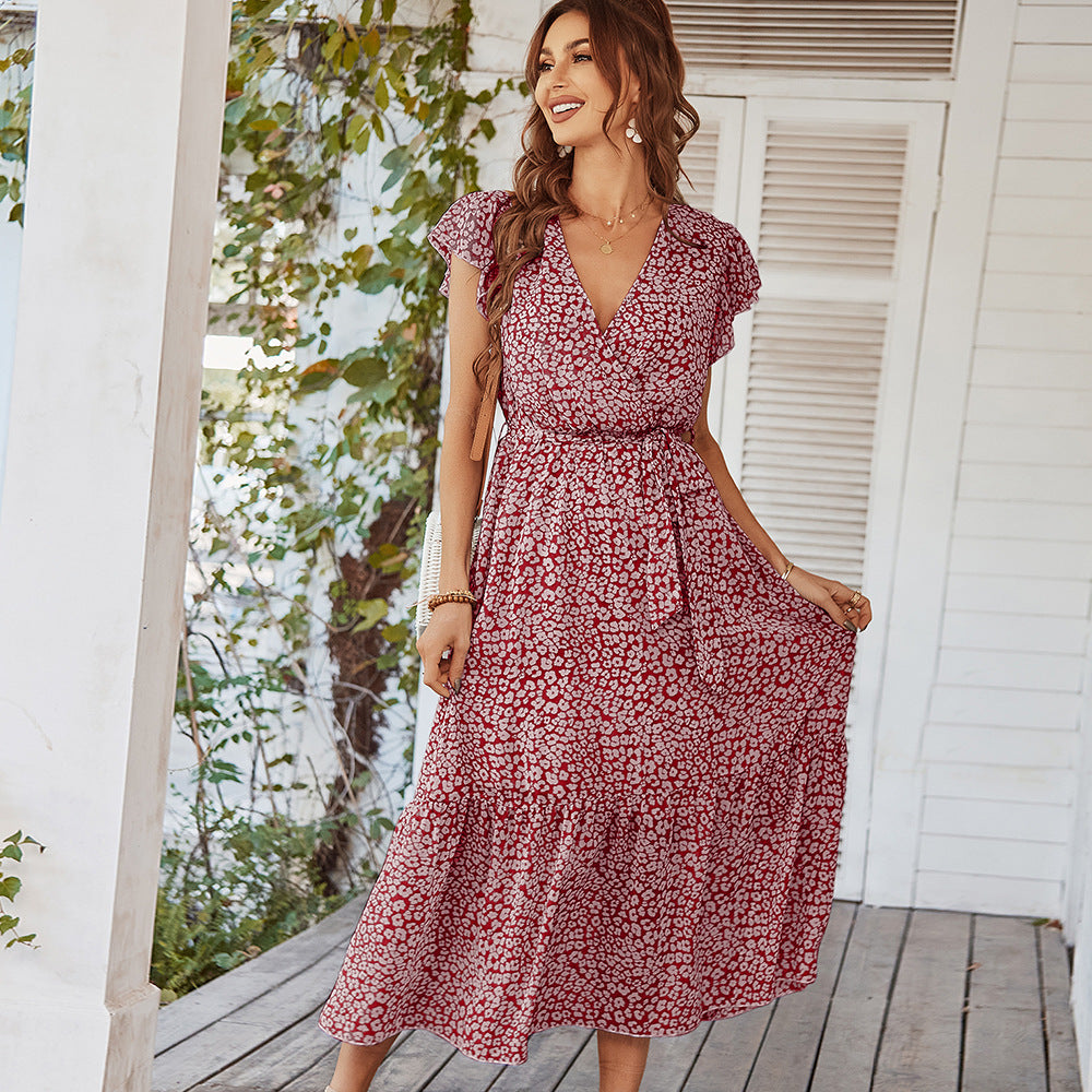 Fairly Floral Print Summer Holiday Dresses