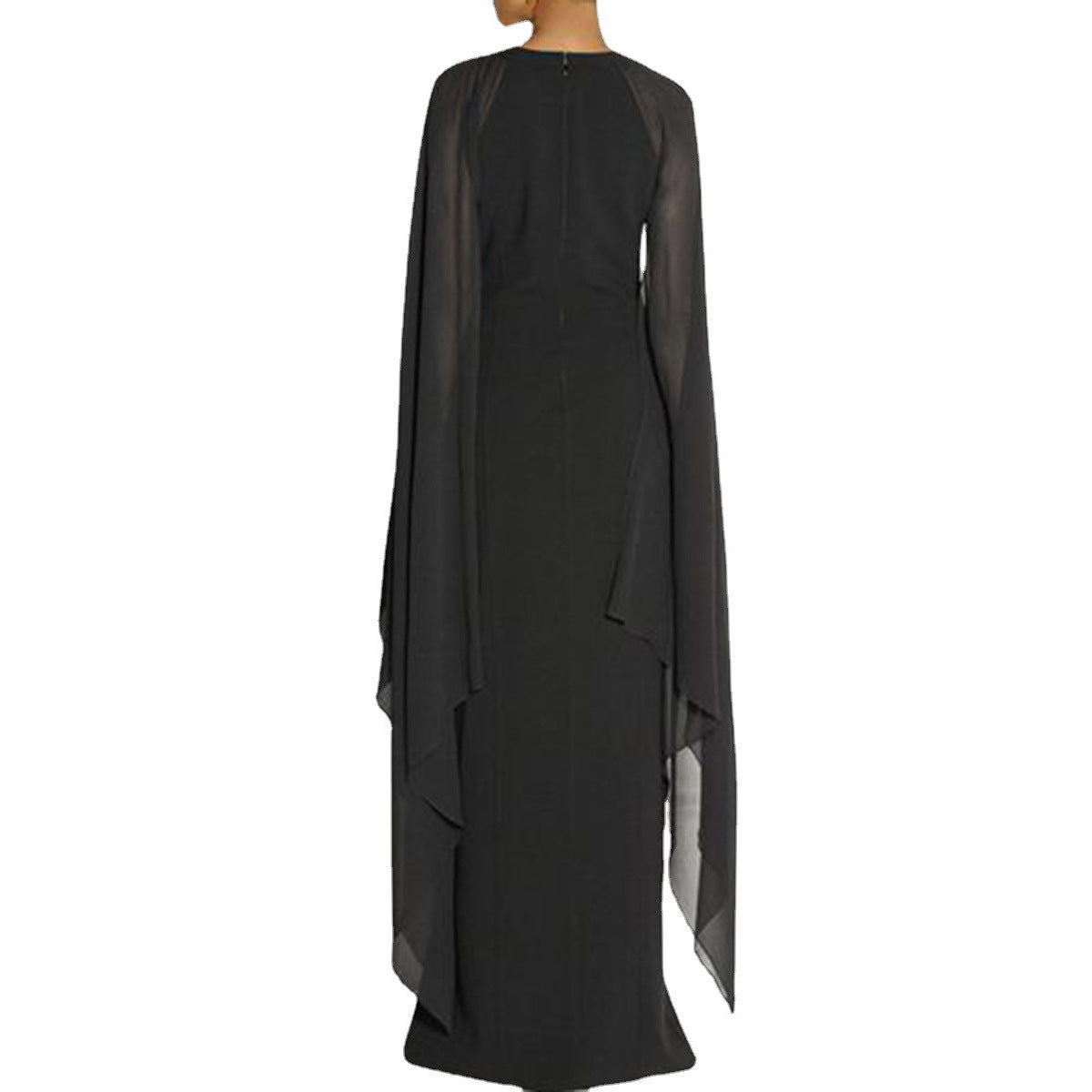Fashion Chiffon Irregular Cape Dresses