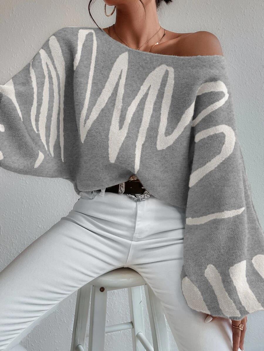 Designed Women Loose Knitted Sweaters