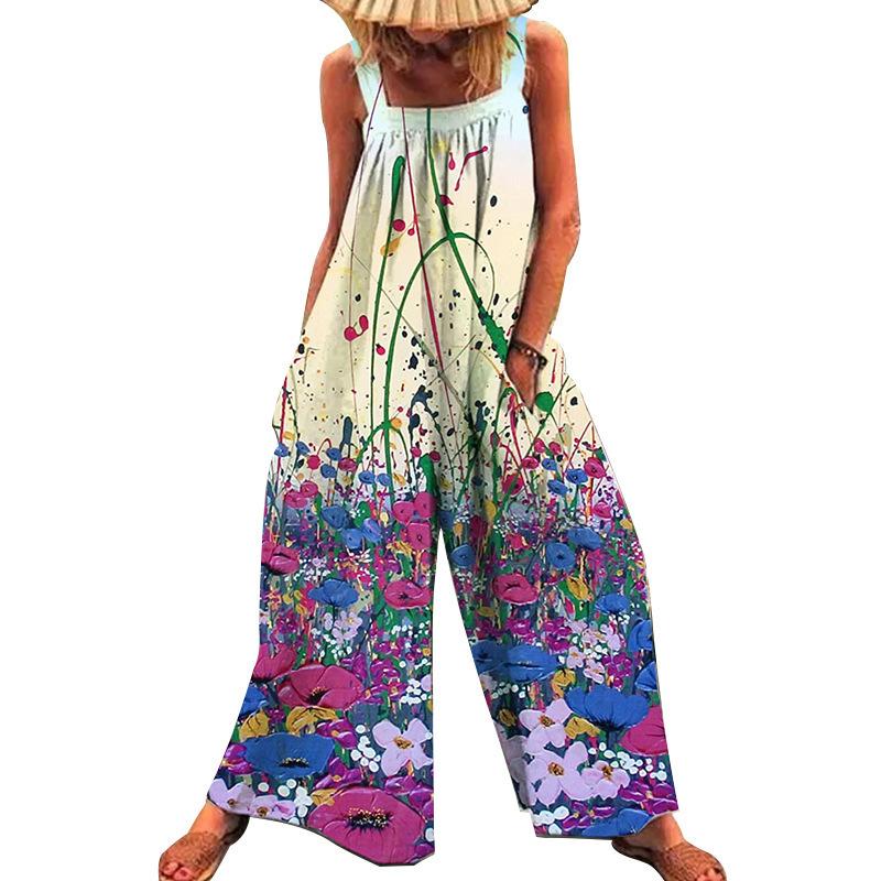 Summer Plus Sizes Women Leisure Rompers-STYLEGOING