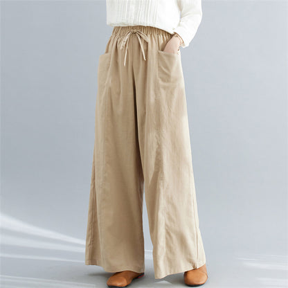 Casual Linen Loose Plus Sizes Women Pants
