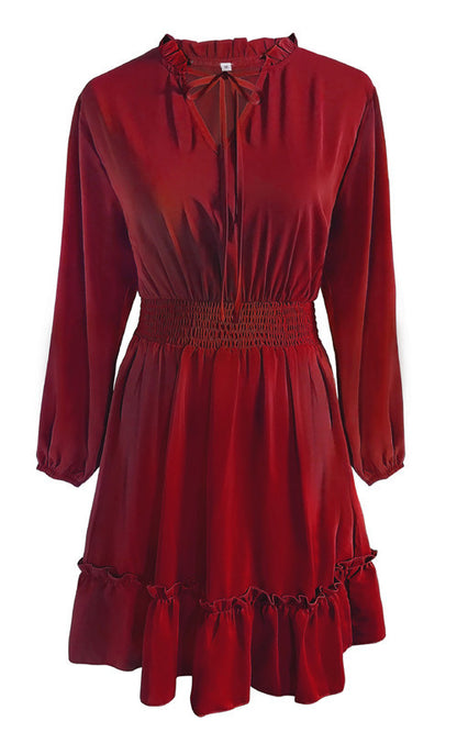 Vintage Long Sleeves A Line Fall Dresses