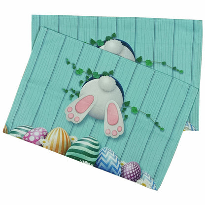 Happy Easter Day Rabbit Painted Eggs Coaster 10pcs/Set