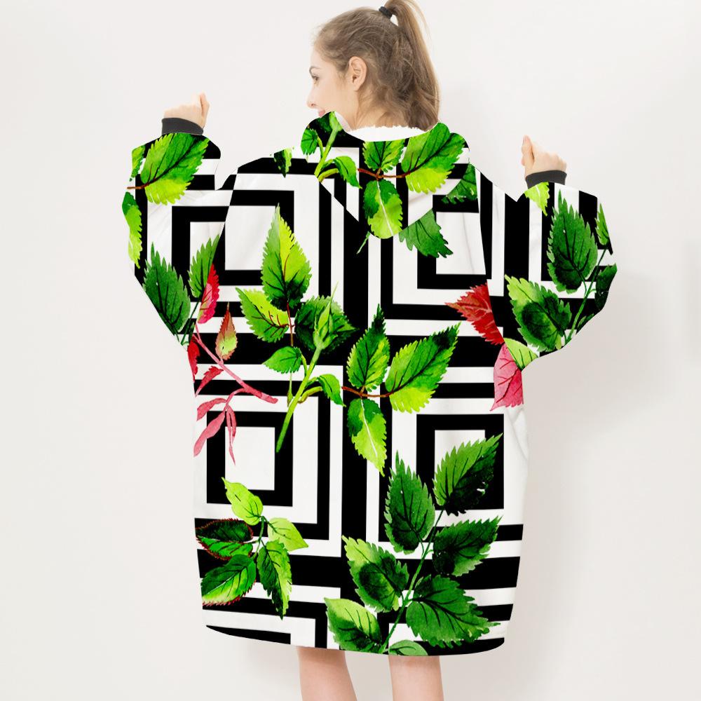 3D Plants and Flowers Cozy Sleeves Blanket-Plant-8-Adult-Free Shipping at meselling99