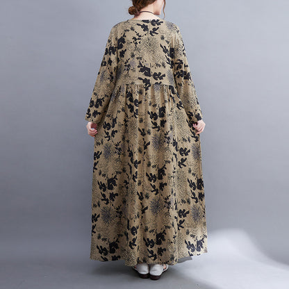 Vintage Plus Sizes Long Sleeves Fall Dresses