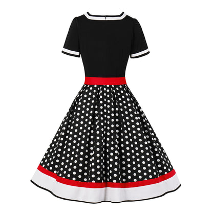 Retro Floral Print Ball Dresses